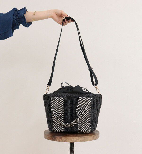 fredy emue「ラメテープハンドルカゴバッグ」|かごバッグ|