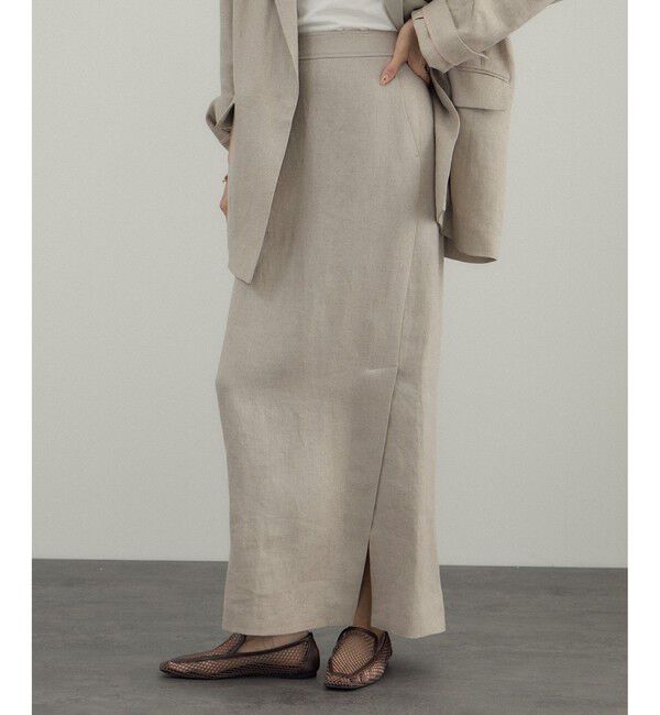 SALON adam et rope'「リネンドンゴロススカート/セットアップ対応」|スカート|