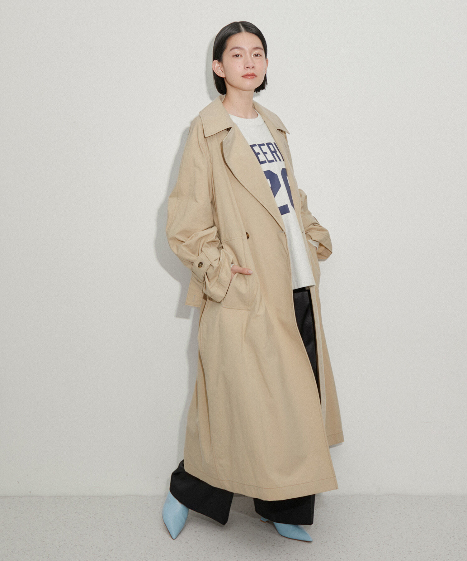 ADAM ET ROPE'「【環境配慮】ファンクショントレンチコート」|トレンチコート|