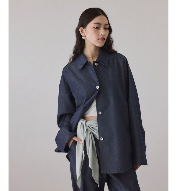 ADAM ET ROPE'「NIKKE TW DENIM SHIRT JACKET」|ブルゾン・スタジャン|