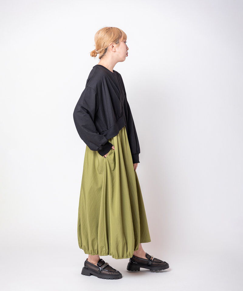  「切替アシンメトリーワンピース」|ワンピース|