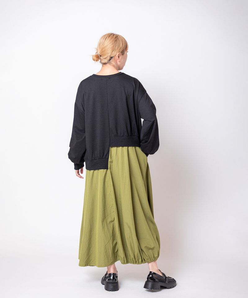  「切替アシンメトリーワンピース」|ワンピース|