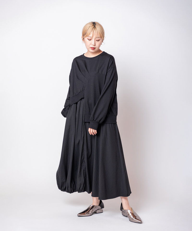  「切替アシンメトリーワンピース」|ワンピース|