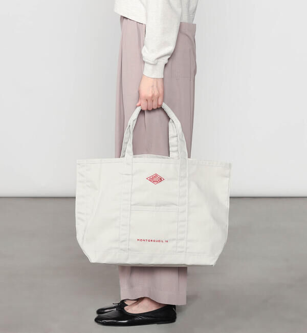 DANTON「DANTON | キャンバス マルシェバッグ MONTORGUEIL UNISEX」|トートバッグ|ECRU