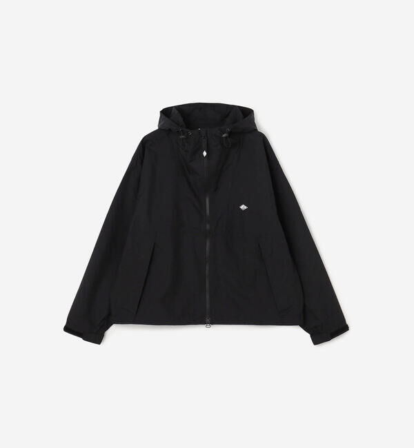 DANTON「DANTON | スタナーナイロン フードショートジャケット WOMEN」|テーラードジャケット|BLACK