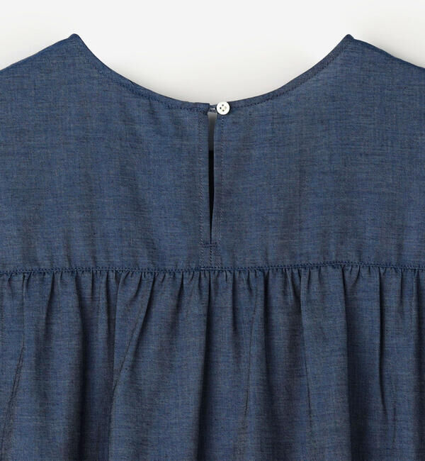 GYMPHLEX「Gymphlex | インディゴデニム ティアードチュニック WOMEN」|ワンピース|