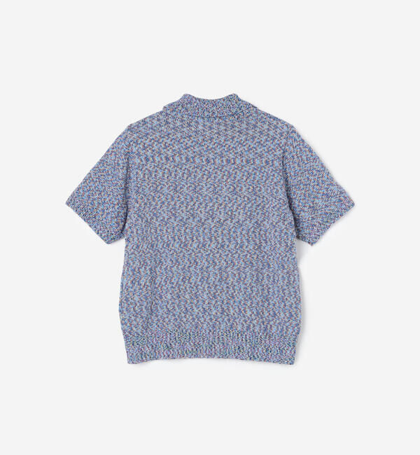  「COOHEM | マルチカラー コットンニットポロ WOMEN」|ニット・セーター|