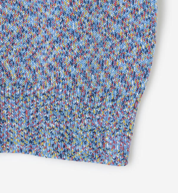  「COOHEM | マルチカラー コットンニットポロ WOMEN」|ニット・セーター|