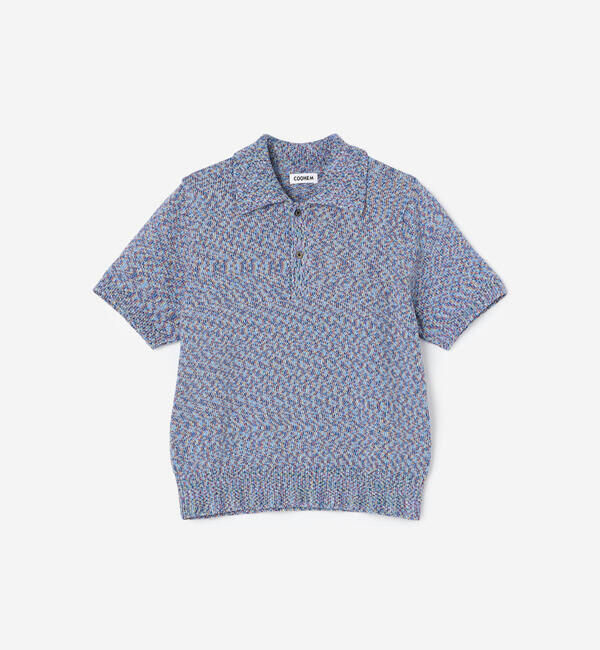  「COOHEM | マルチカラー コットンニットポロ WOMEN」|ニット・セーター|