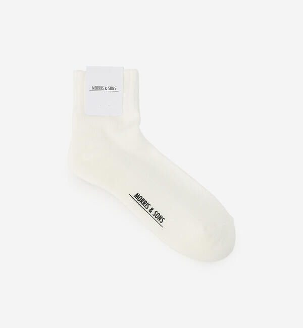 Morris & Sons「MORRIS & SONS | ショートソックス MEN」|ソックス|WHITE