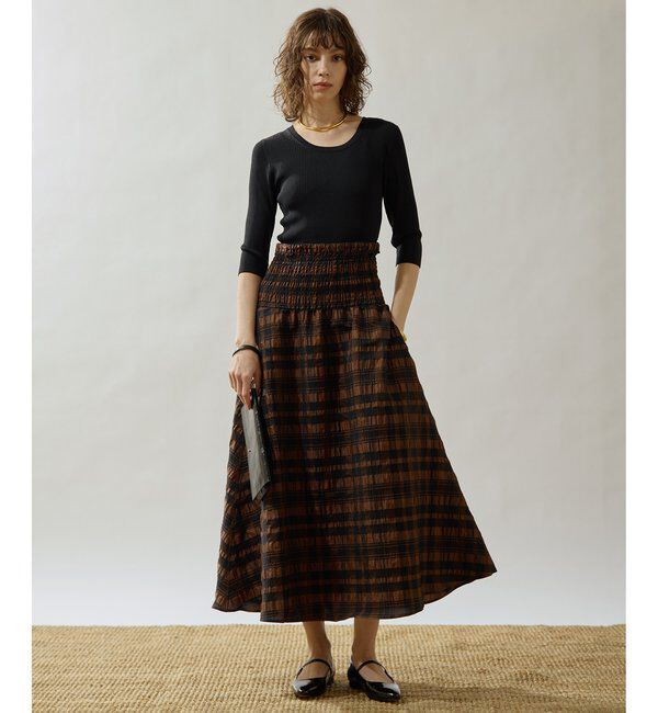 Drawing Numbers「【Drawing Numbers】リブハーフスリーブニット」|ニット・セーター|