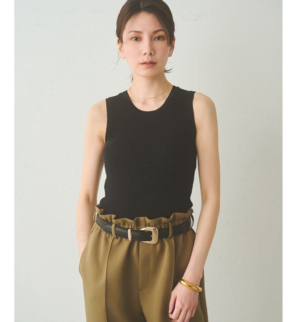 Drawing Numbers「【Drawing Numbers】リブニットタンク」|ニット・セーター|ブラック