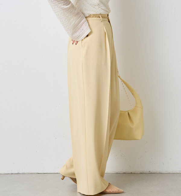  「ジャージワイドパンツ」|チノ|