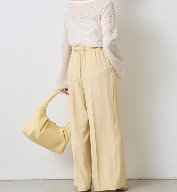  「ジャージワイドパンツ」|チノ|