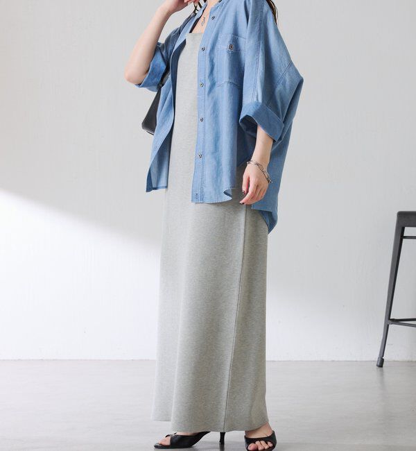  「Q.anos　ドルマンシアーデニムシャツ」|シャツ・ブラウス|