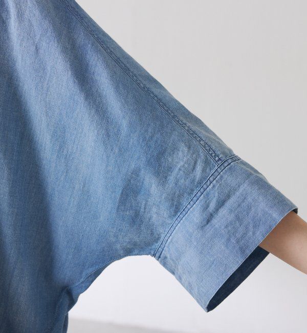  「Q.anos　ドルマンシアーデニムシャツ」|シャツ・ブラウス|