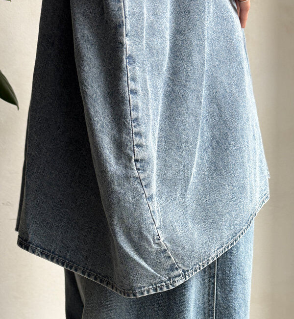  「リヨセルデニムバック切替シャツ」|シャツ・ブラウス|