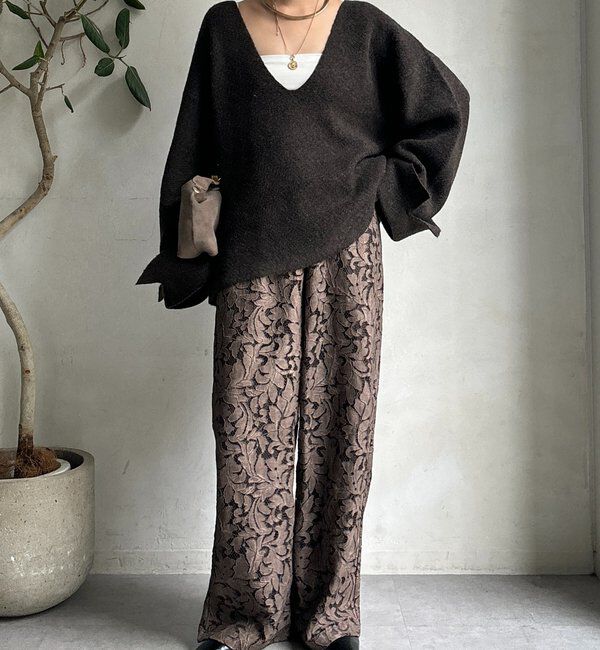  「ピグメントレースパンツ」|チノ|