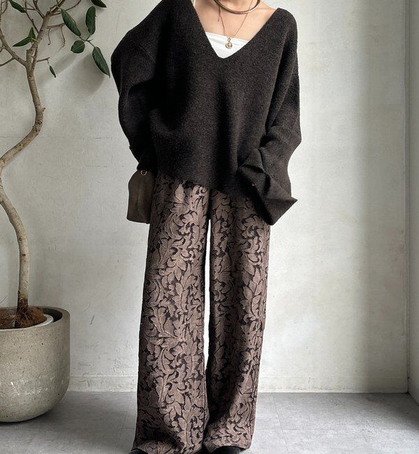  「ピグメントレースパンツ」|チノ|