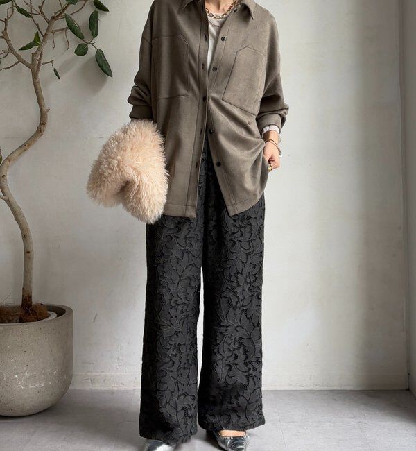  「ピグメントレースパンツ」|チノ|