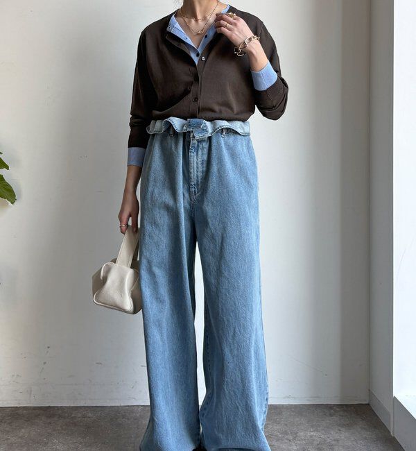  「【WEB限定】レイヤード風カーディガン」|カーディガン|