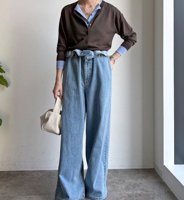  「【WEB限定】レイヤード風カーディガン」|カーディガン|