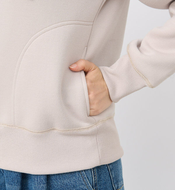  「【WEB限定/キレイめ上品】スポンジダンボールZIPパーカーカットソー」|パーカー|