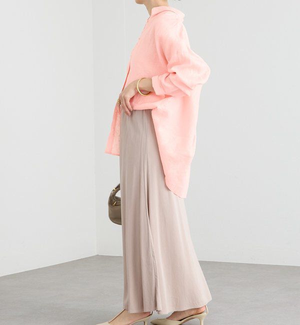  「予約【名品/サイズ展開あり】リネンワイドシャツ」|シャツ・ブラウス|