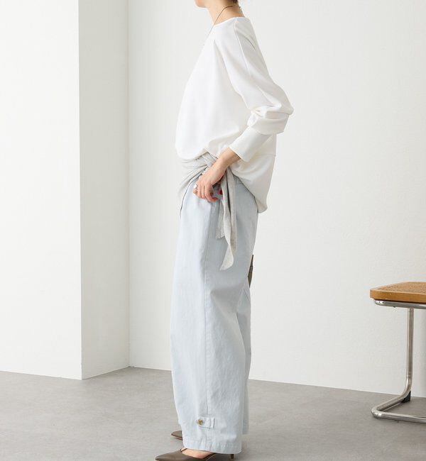  「【万能ブラウス】カットジョーゼットドルマンプルオーバー」|Tシャツ・カットソー|