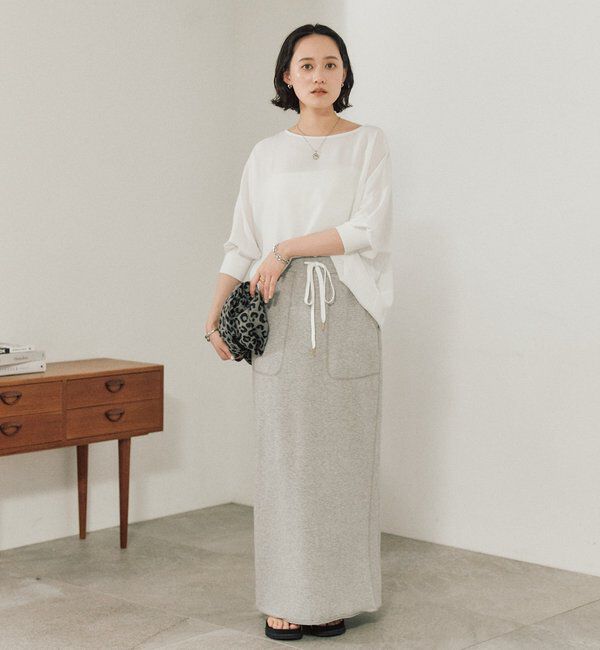  「予約【ON・OFF問わず活躍】リブ付きジョーゼットドルマンブラウス」|シャツ・ブラウス|