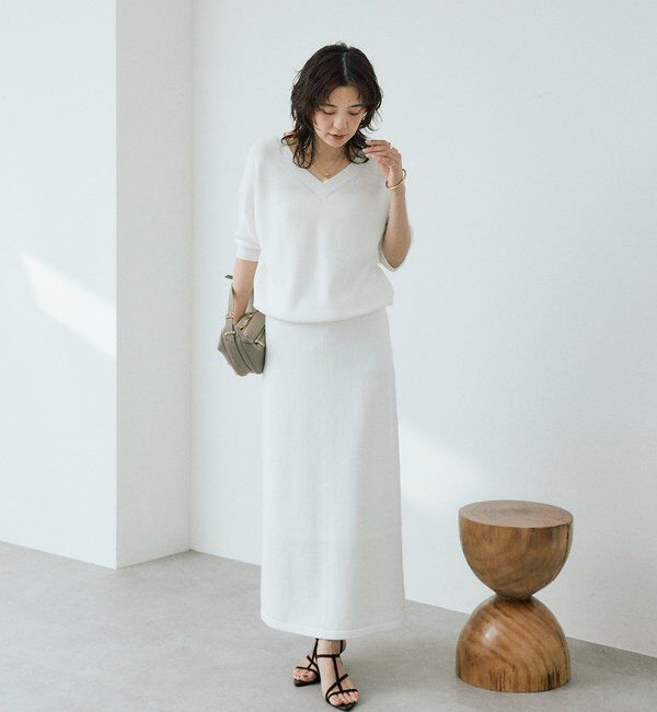  「【セットアップ可】ギマコットンセミマーメイドスカート」|スカート|