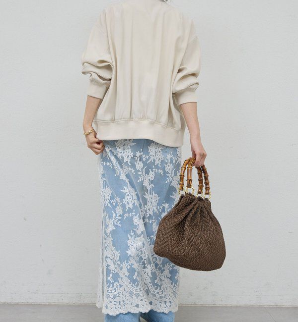  「【人気BZが素材を変えて再登場！】サテンブルゾン」|ブルゾン・スタジャン|