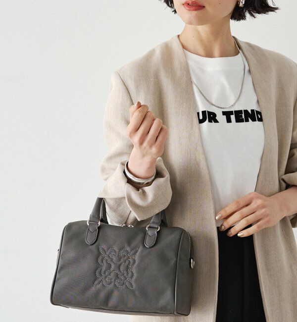  「コーデュラナイロン2WAYミニボストンバッグ」|ボストンバッグ|グレー