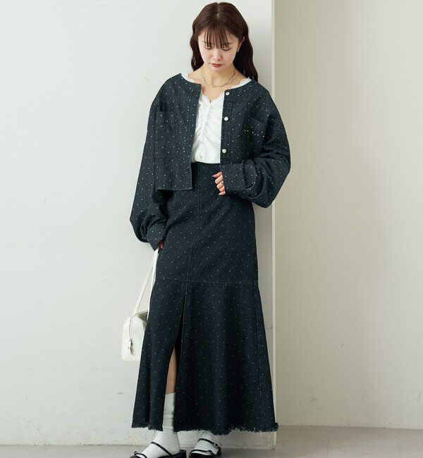  「スタッズデニムシャツジャケット」|シャツ・ブラウス|