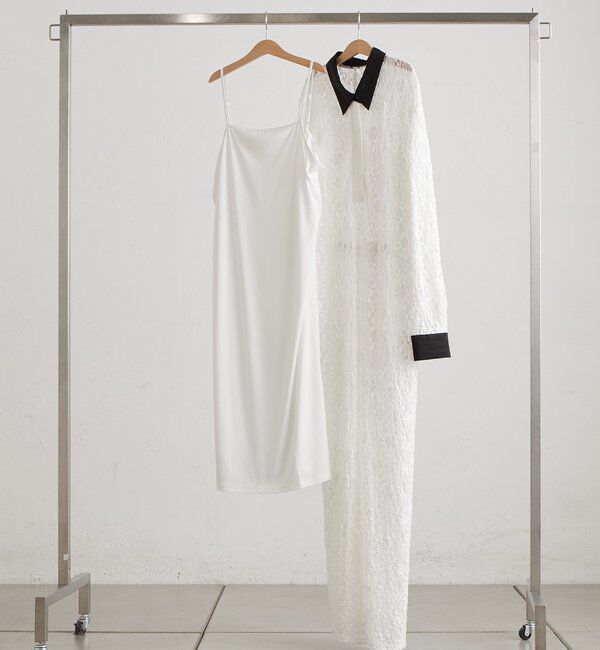  「襟付きレースワンピース」|ワンピース|