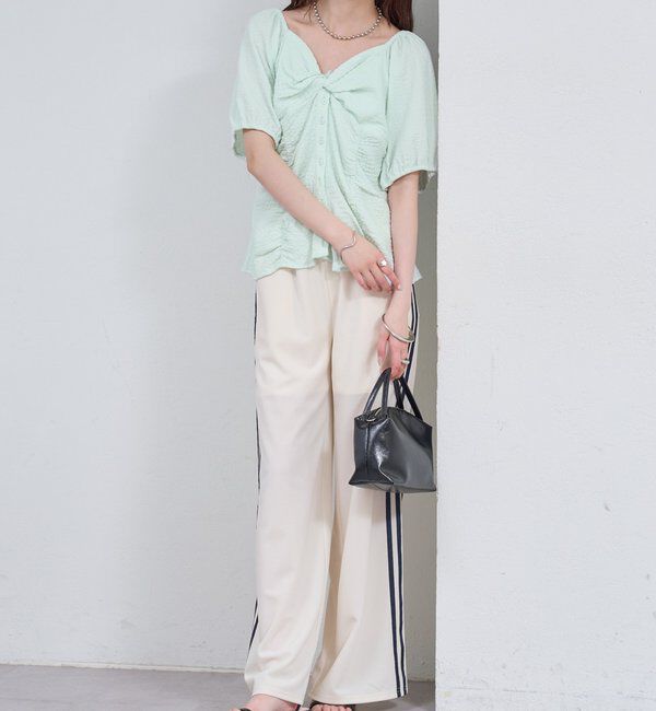  「ハートネックパフブラウス」|シャツ・ブラウス|