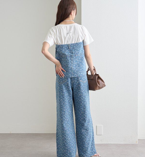  「フラワーデニムラップスカート」|スカート|