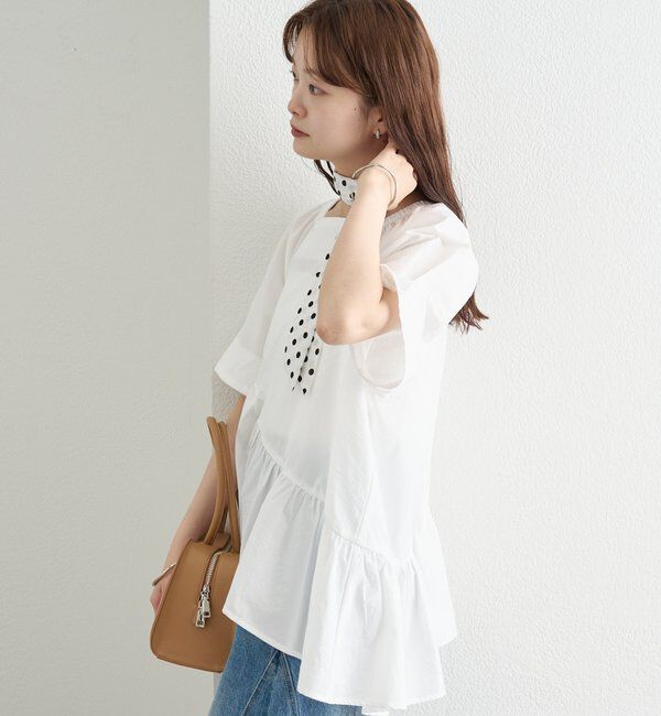  「ウェーブヘムブラウス」|シャツ・ブラウス|
