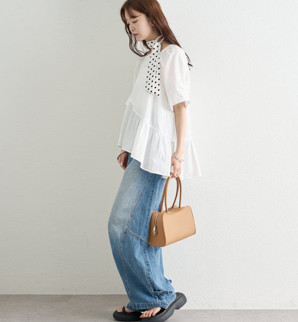  「ウェーブヘムブラウス」|シャツ・ブラウス|