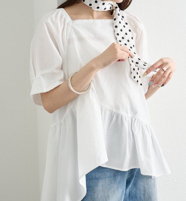  「ウェーブヘムブラウス」|シャツ・ブラウス|