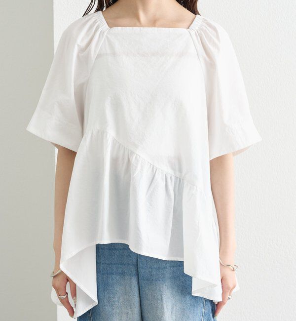  「ウェーブヘムブラウス」|シャツ・ブラウス|