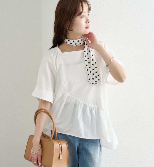  「ウェーブヘムブラウス」|シャツ・ブラウス|