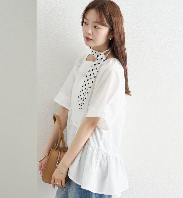  「ウェーブヘムブラウス」|シャツ・ブラウス|