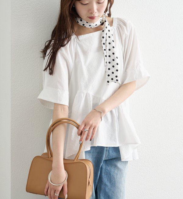  「ウェーブヘムブラウス」|シャツ・ブラウス|