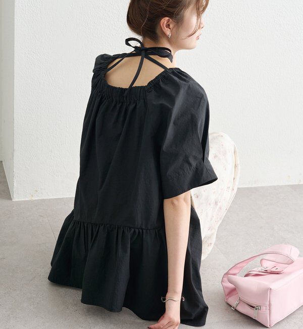  「ウェーブヘムブラウス」|シャツ・ブラウス|ブラック