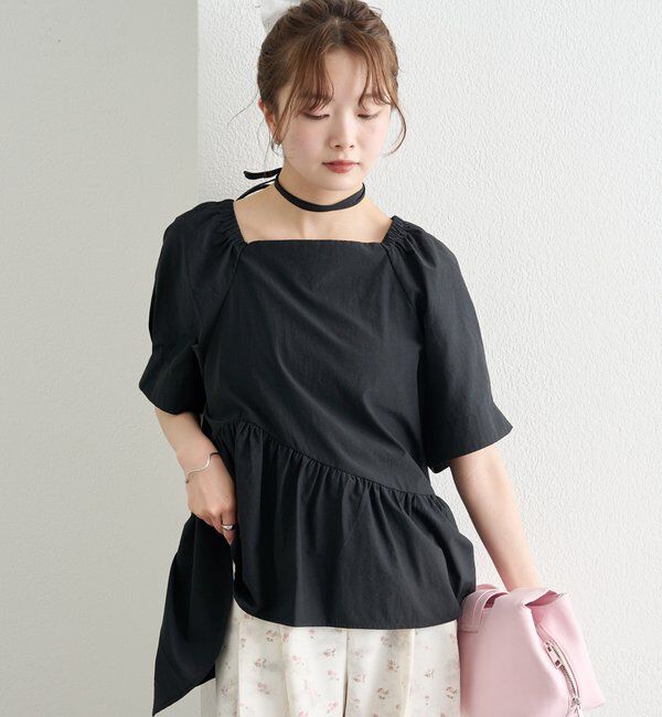  「ウェーブヘムブラウス」|シャツ・ブラウス|