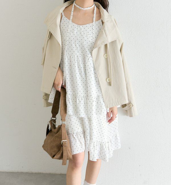 「ドットティアードミニワンピース」|ワンピース|