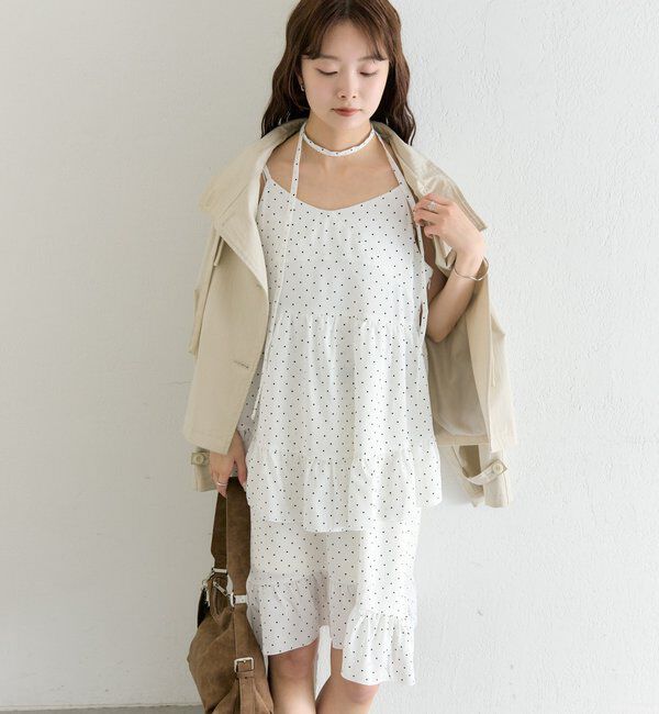  「ドットティアードミニワンピース」|ワンピース|