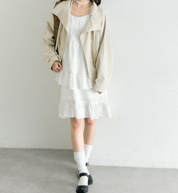  「ドットティアードミニワンピース」|ワンピース|