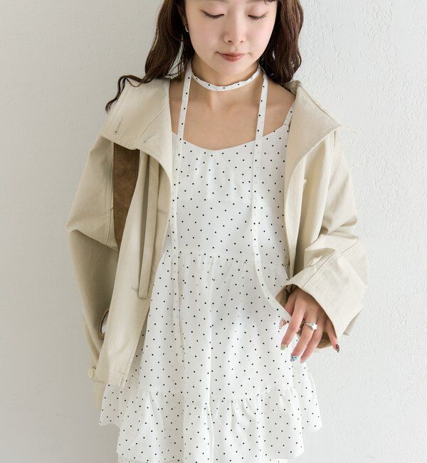  「ドットティアードミニワンピース」|ワンピース|